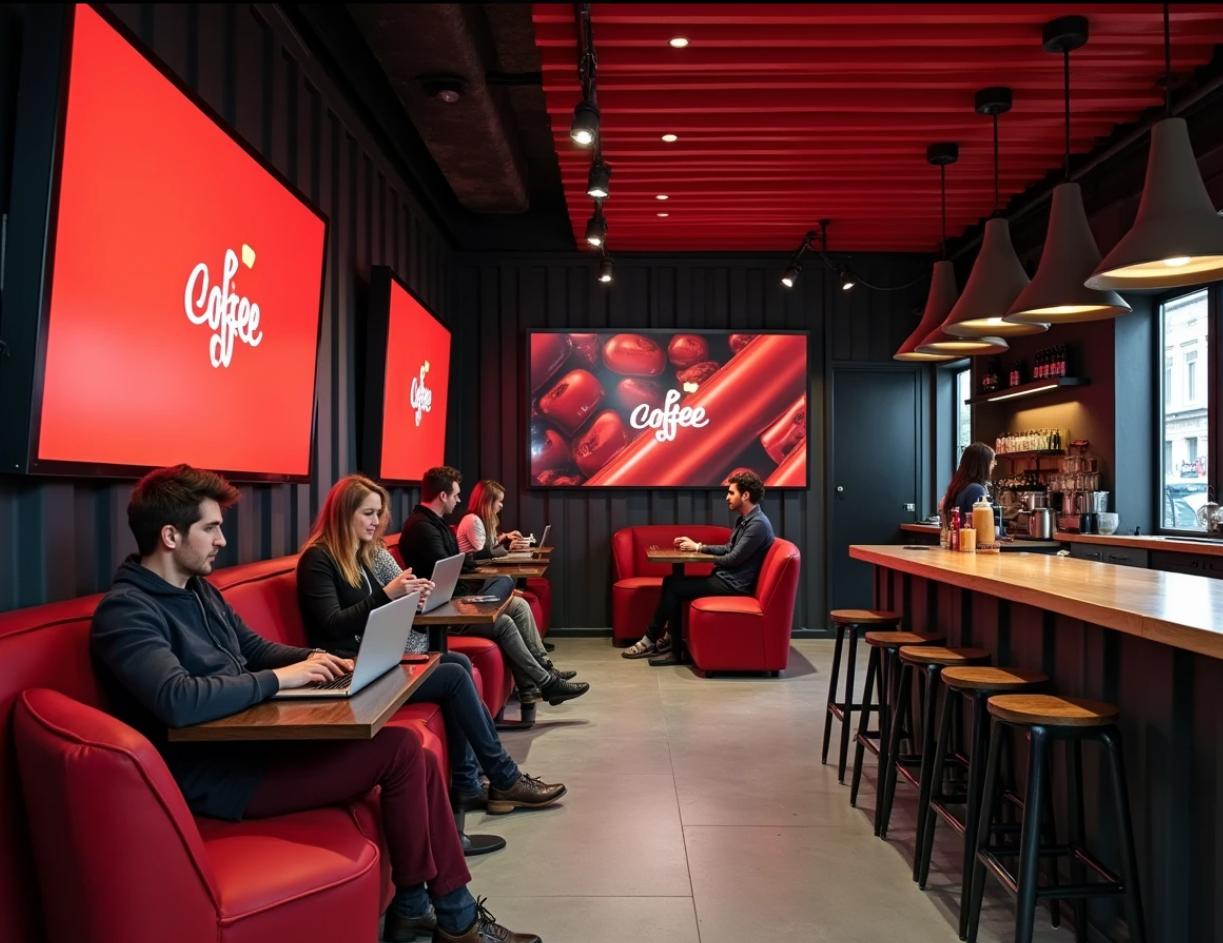 Bean You® café — outdoor seating